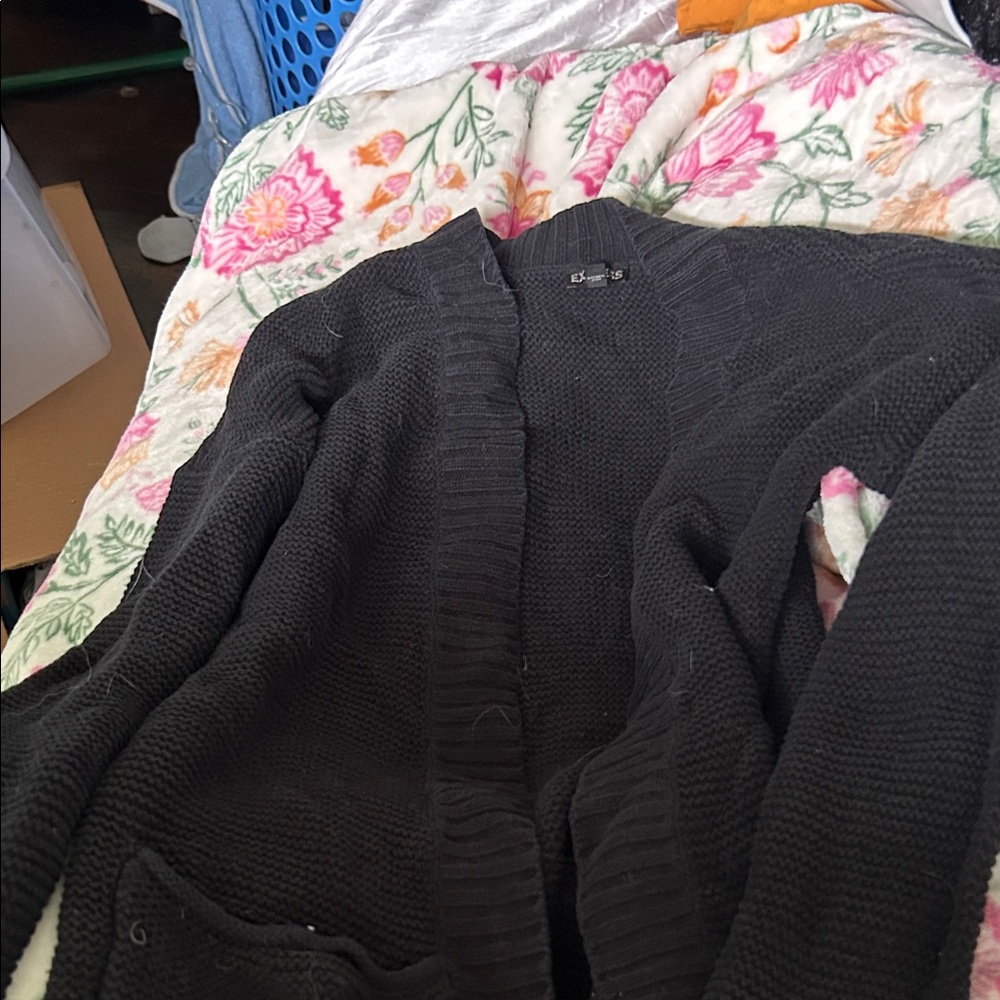 Express Black Cardigan Sweater